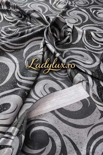 Set Draperii Negre Model Vartej Gri 3M-2.7h