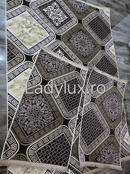 Set Covor cu Pui Model Model Vrs OKY 1x 140x200 cm  + 2x 60x100 cm