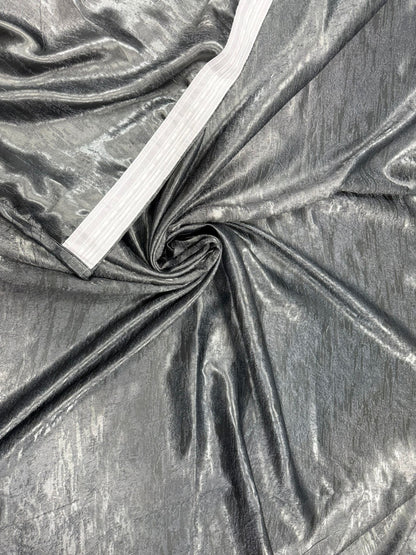 Set Draperii Gri Gata Cusute cu Tiv si Rejansă, 3M x 2.7 h Model Arabic