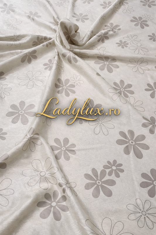 Set Draperii Model Marga Crem Cu Tiv si Rejansa 3M-2.7h