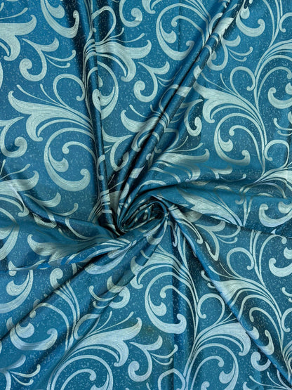 Set Draperii Turcoaz Gata Cusute cu Tiv si Rejansă, 3M x 2.7 h Model Flondo