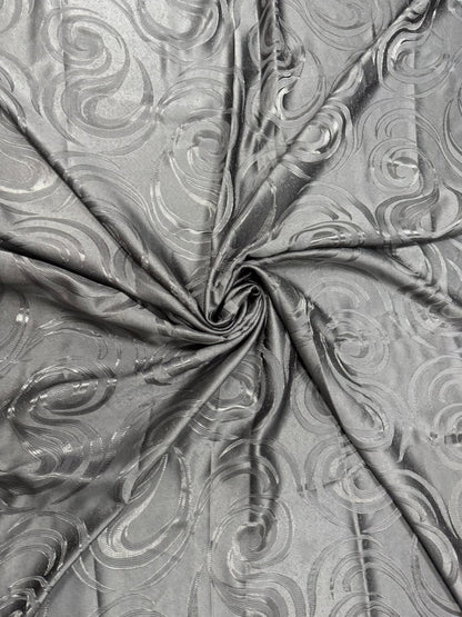 Set Draperii Negru  Gata Cusute cu Tiv si Rejansă, 3M x 2.7 h Model Spirala