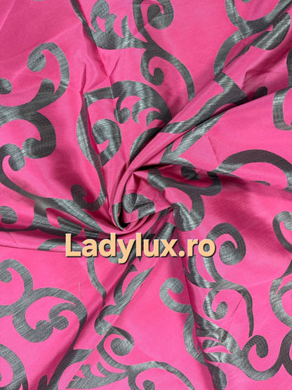 Set Draperii Fucsia Gata Cusute cu Tiv si Rejansă, 3M x 2.7 h Model Spiri