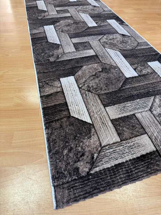 Traversă la Metru Liniar, Model Hexagon Maro  Latime 100 cm
